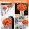 8PCS Orange Artificial Peony Flowers Bouquet, Silk Fall Peonies for DIY Wedding Arrangements, Autumn Centerpieces, Party Decorations, Home & Table Floral Decor